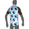 AG2R LA MONDIALE 2015 Kurzarmtrikot(kurzer Reißverschluss) Radsport-Profi-Team