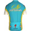 ASTANA 2012 Radsport-Profi-Team-Kurzarmtrikot mit kurzem Reißverschluss