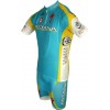 ASTANA 2012 Radsport-Profi-Team-Kurzarmtrikot mit kurzem Reißverschluss