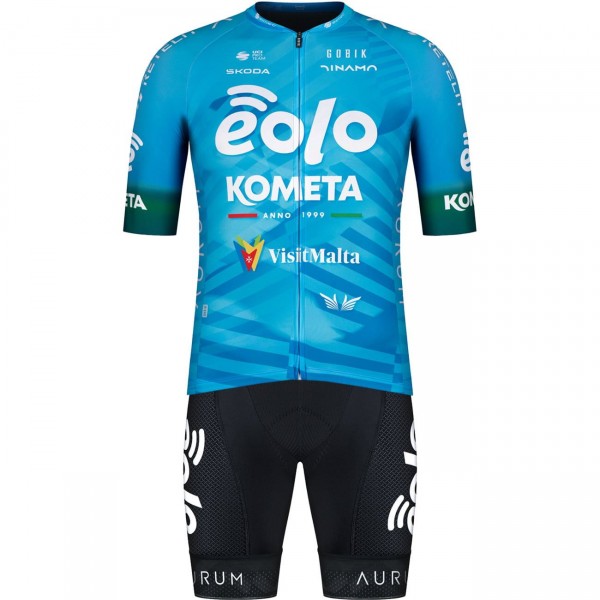 Eolo-Kometa Cycling Team 2023 Set(Radtrikot+Trägerhose)-Radsport-Profi-Team