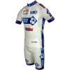 Trägerhose weiß-FRANCAISE DES JEUX(FDJ)-BIG MAT 2012 Radsport-Profi-Team