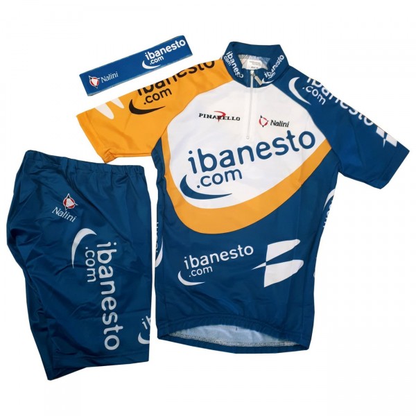 iBanesto 2003 Kinder-Set(Trikot,Hose,Stirnband)-Radsport-Profi-Team