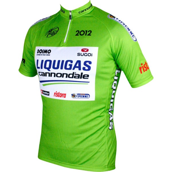 LIQUIGAS CANNONDALE Tour Edition 2012 Radtrikot kurzarm(kurzer RV)-Radsport-Profi-Team
