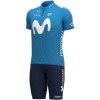 MOVISTAR 2021 Radtrikot kurzarm(langer RV)-ALE Radsport-Profi-Team