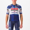 Soudal Quick-Step 2023 Set(Competizione Radtrikot+Competizione Trägerhose)-Radsport-Profi-Team