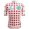 Tour de France 2023 gepunktetes Trikot(maillot pois,Bergtrikot) Radtrikot kurzarm