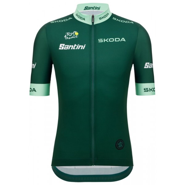 Tour de France 2023 grünes Trikot(maillot vert,bester Sprinter) Radtrikot kurzarm