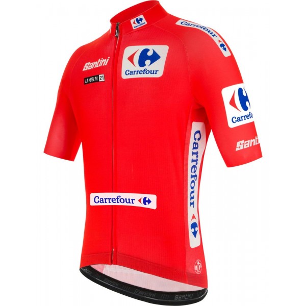 La Vuelta 2021 MAGLIA ROJO(rot)Radtrikot kurzarm