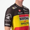 Soudal Quick-Step belgischer Meister 2023 Competizione Radtrikot kurzarm-Radsport-Profi-Team